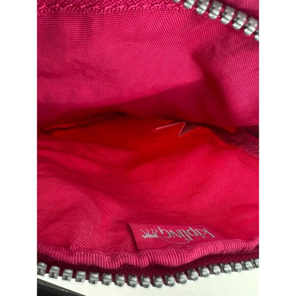 Kipling El Dorado Crossbody Travel Bag Organizer Very Berry Magenta W/ Monkey - Picture 8 of 14